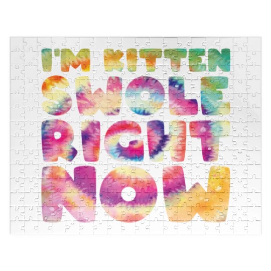 I´m Kitten Swole Right Now Cat Lover Gym Workout Jigsaw Puzzles