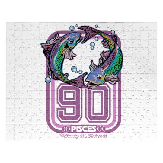 Pisces Born in 1990 Zodiac star sign horoscope Ast Jigsaw Puzzles