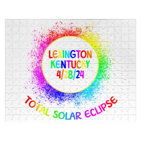 Total Solar Eclipse Lexington Kentucky 4/28/24 Kid Jigsaw Puzzles