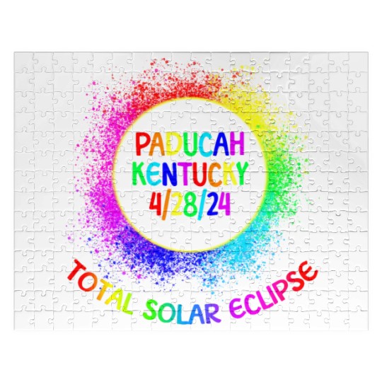 Total Solar Eclipse Paducah Kentucky 4/28/24 Kids Jigsaw Puzzles