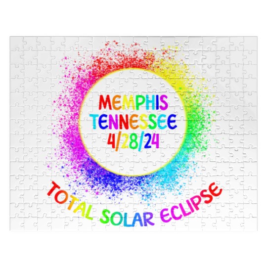 Total Solar Eclipse Memphis Tennessee 4/28/24 Kids Jigsaw Puzzles