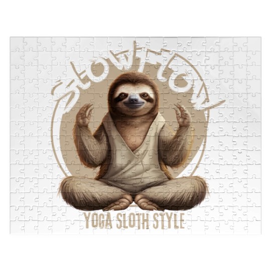 Slow Flow: Yoga, Sloth Style Jigsaw Puzzles