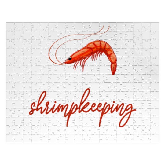 Eat Sleep shrimp Keeping Repeat Jigsaw Puzzles