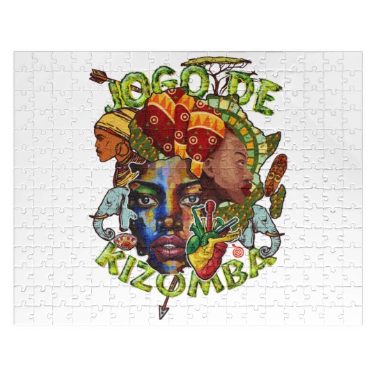 jogo de kizomba african calchar vintage Jigsaw Puzzles