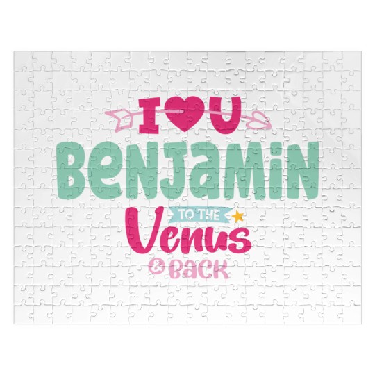 I Love You Benjamin Valentines Jigsaw Puzzles