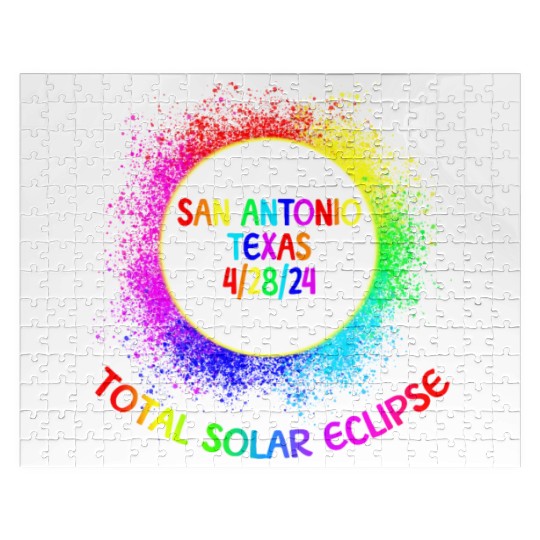Total Solar Eclipse San Antonio Texas 4/28/24 Kids Jigsaw Puzzles