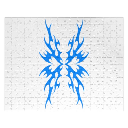 Cool Butterfly Cybersigilism A Cyber Sigil Tribal Jigsaw Puzzles