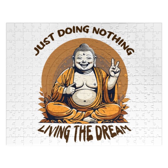 Living the dream Buddha Jigsaw Puzzles