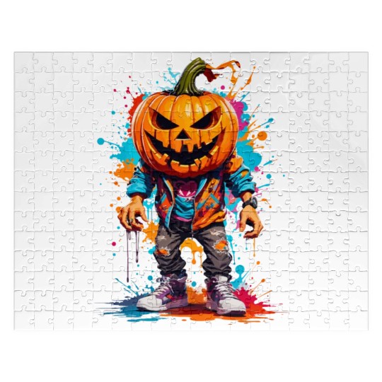 Scary Pumpkin Punk Jigsaw Puzzles