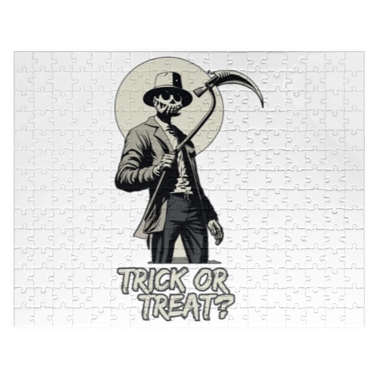 Trick or Treat? Stylish Pumpkin Man Jigsaw Puzzles