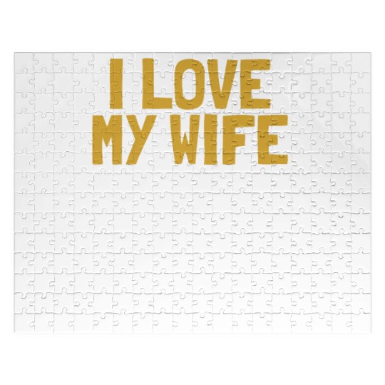 I Love My Wife Bartender Mixologist Barmaid Jigsaw Puzzles