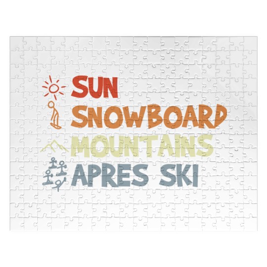 Vintage Snowboarding Jigsaw Puzzles