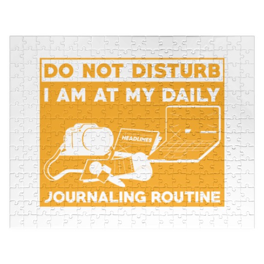 Journaling Routine Funny Do not Disturb Journaling Jigsaw Puzzles