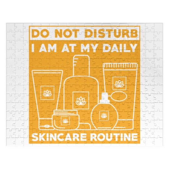 Skincare Routine Funny Design Do Not Disturb Jigsaw Puzzles