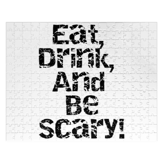 Eat, drink, & be scary Spooky Delights Collection Jigsaw Puzzles