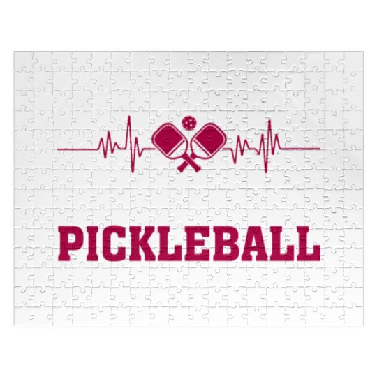 I Love Pickleball Funny Pickle Ball Jigsaw Puzzles for Player