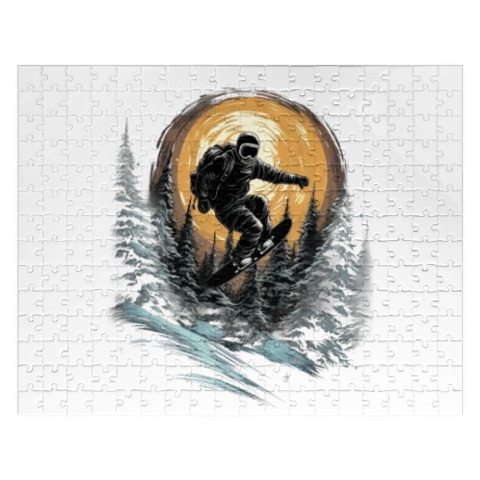 Snowboarding Freestyle Snowboarder Snowboard Jigsaw Puzzles