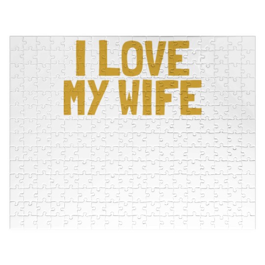 I Love My Wife Baking Pastry Chef Baker Bread Jigsaw Puzzles