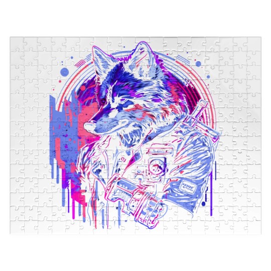 Neon Wolf Chronicles Jigsaw Puzzles