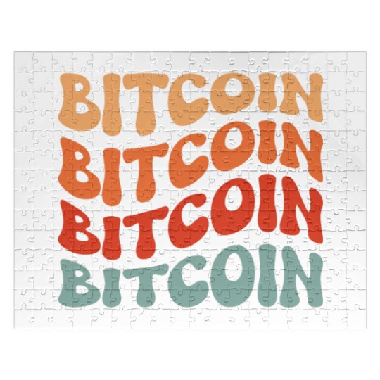 Vintage Bitcoin Design Jigsaw Puzzles