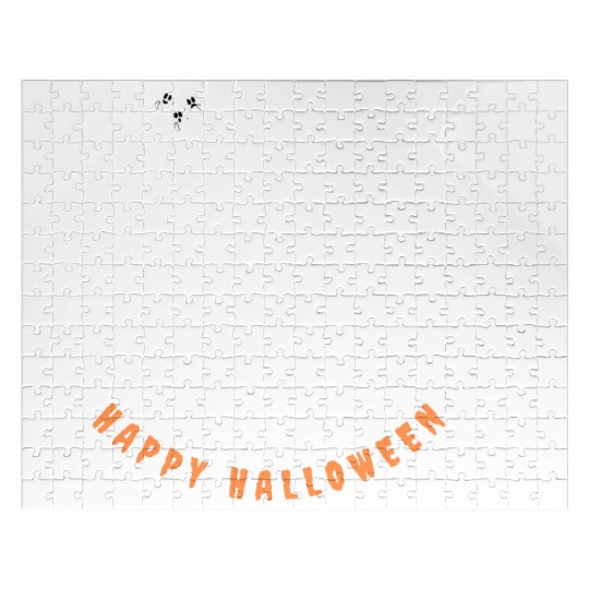 Groovy Hey Boo Cute Ghost Funny Halloween Mens Wom Jigsaw Puzzles