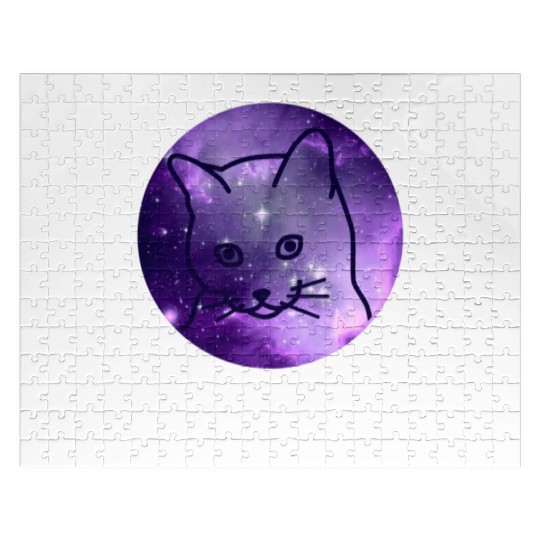 Galaxy Space Cat Funny Cat Lover Jigsaw Puzzles
