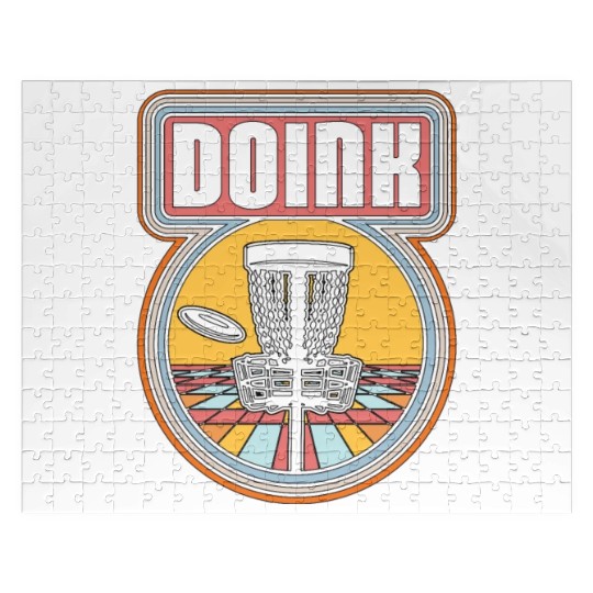 Disc Golf Doink Ultimate Frisbee Loves Flying Disc Jigsaw Puzzles