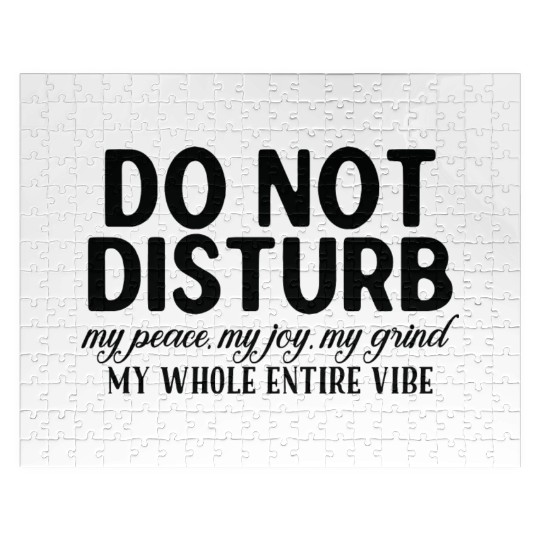 "Do Not Disturb" Relaxation Mode Jigsaw Puzzles