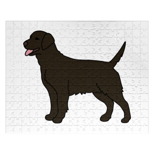 Chocolate Labrador Gift For Dog Lover Jigsaw Puzzles