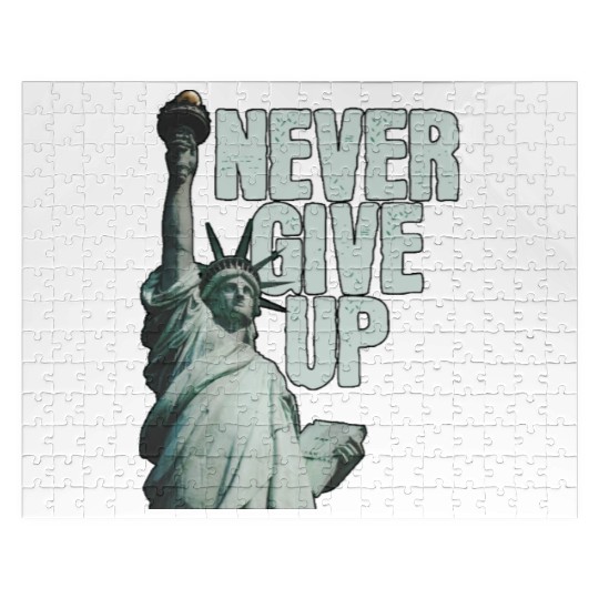 never give up Jigsaw Puzzles