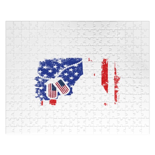 I m A Dad Grampa And A Veteran Nothing Scares Me Jigsaw Puzzles