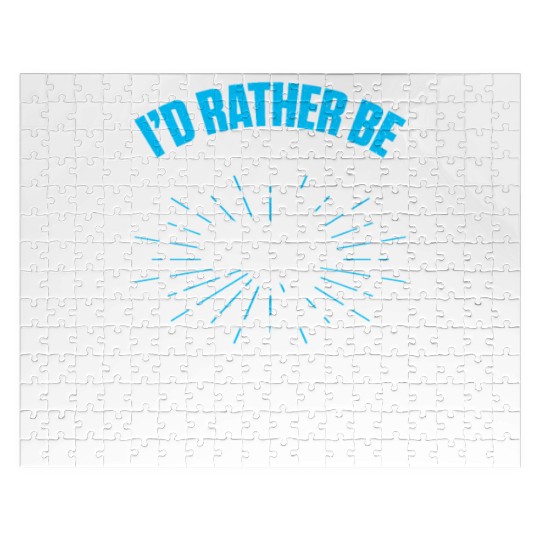 Supercross Motocross Driver I'd Rather Be On Trail Jigsaw Puzzles