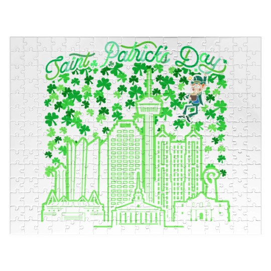 Saint Patrick's Day San Antonio Texas Jigsaw Puzzles