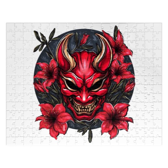 Hannya Red Lily Jigsaw Puzzles