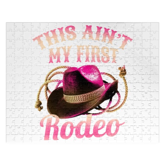 This Ain't My First Rodeo Women Rodeo Cowboy Jigsaw Puzzles