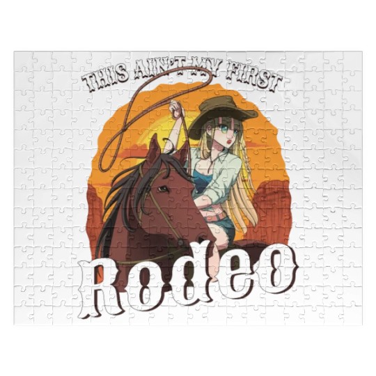 This Ain't My First Rodeo Women Rodeo Cowboy Jigsaw Puzzles