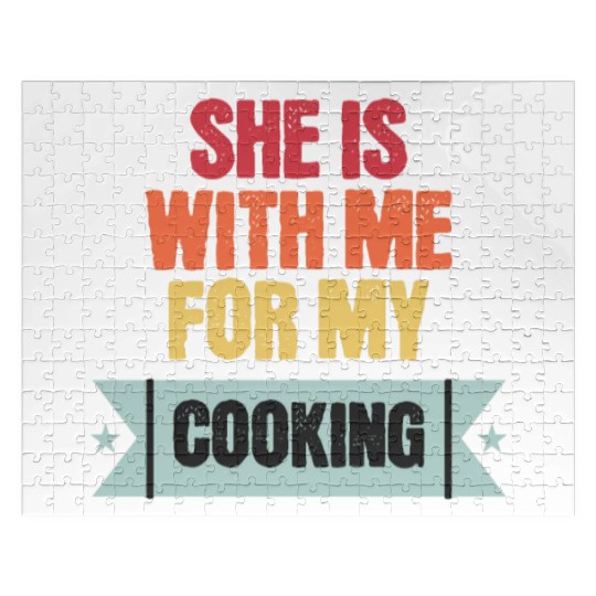She is with me for my cooking Jigsaw Puzzles