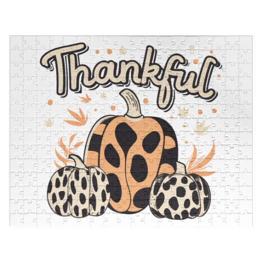 Thankful Thanksgiving Fall Vibes Jigsaw Puzzles