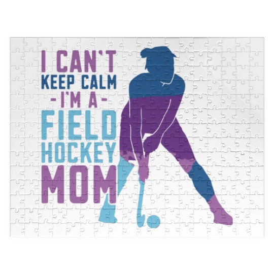 Field Hockey Mom I Can't Keep Calm Jigsaw Puzzles