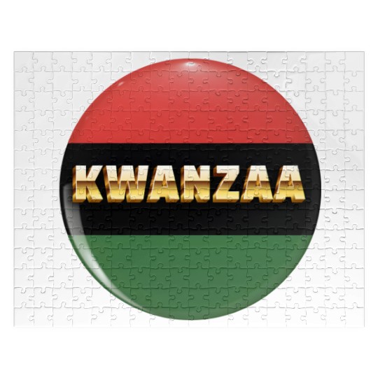 Embracing Kwanzaa: Red, Green, and Black Pride. Jigsaw Puzzles