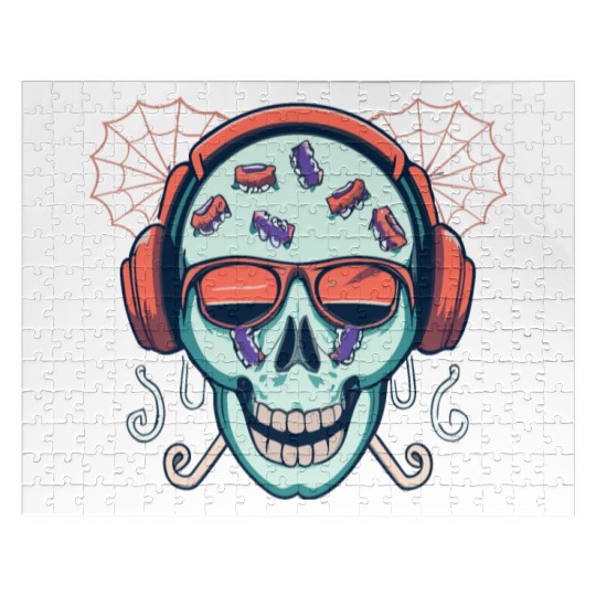 Skull Candy Halloween For Music Jigsaw Puzzles