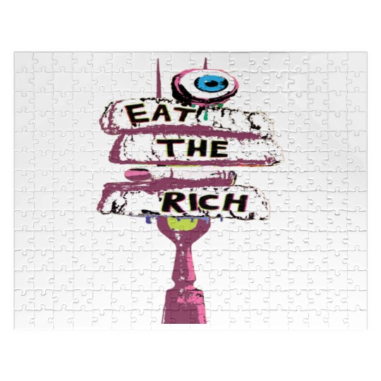 Express yourself with an Eat the Rich Jigsaw Puzzles