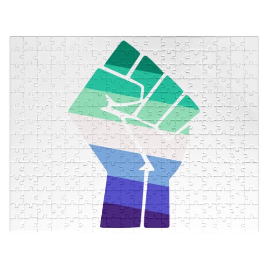 Pride Fist Gay Pride Design for Equality Jigsaw Puzzles