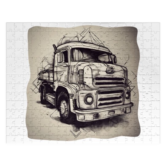 Old School Truck / Oldtimer / Car / Vintage / 60s Jigsaw Puzzles