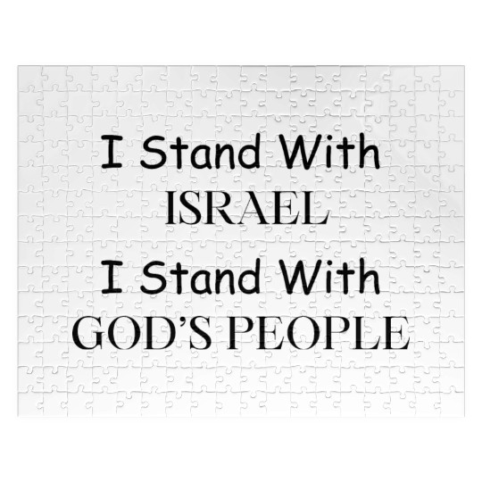 I Stand With ISRAEL I Stand With GOD S PEOPLE Jigsaw Puzzles