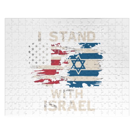 I Stand With Israel Patriotic Jigsaw Puzzles
