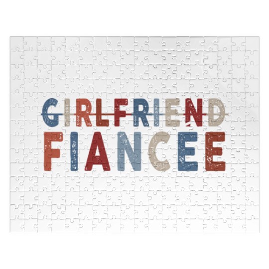 Girlfriend Fiancee Couple Engagement Engaged Jigsaw Puzzles