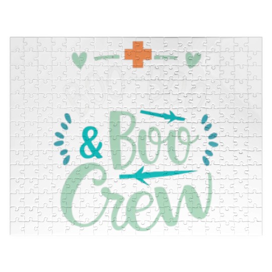 Boo Boo Crew Ghost Halloweent-chirt Jigsaw Puzzles