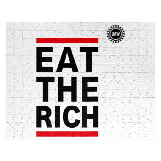 UAW Eat The Rich Jigsaw Puzzles