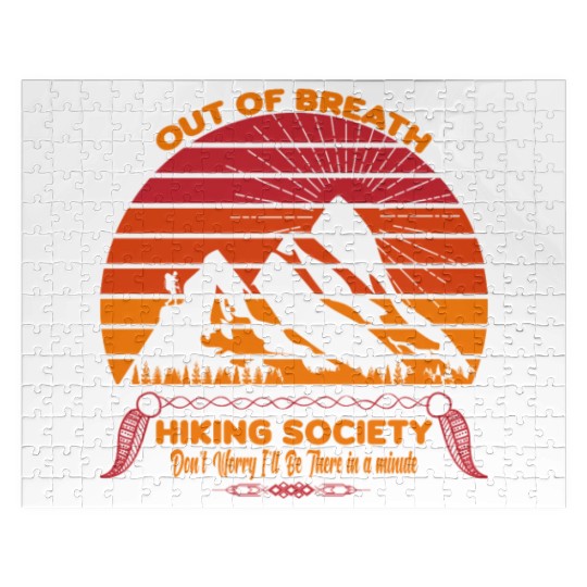 Out of Breath Hiking Society Jigsaw Puzzles